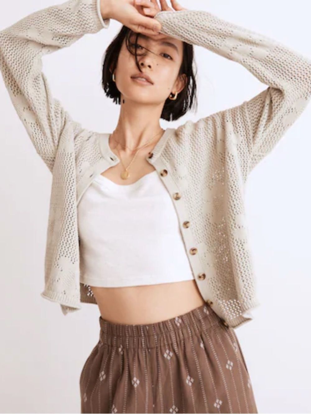 Madewell Floral Open-Stitch Cardigan
C16